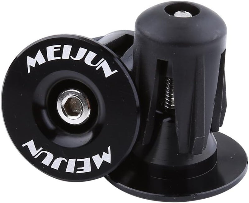 woobles Handlebar End Plug, Aluminum Handlebar Grips Handle Bar Cap Stoppers for Bicycle Cycling MTB Road(2pcs) - Image 1